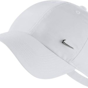 Nike, H86 Metal Swoosh Cap, White, Caps