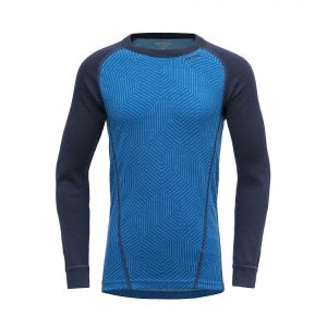 Devold, Duo Active Junior Shirt, Skydiver/Evening, Ulltrøye