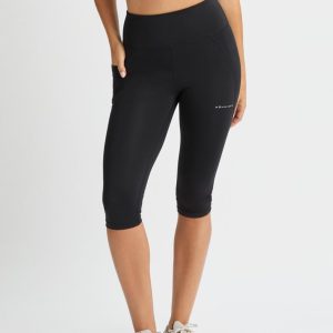 Röhnisch, Flattering High Waist Capri Tights, Black, Tights