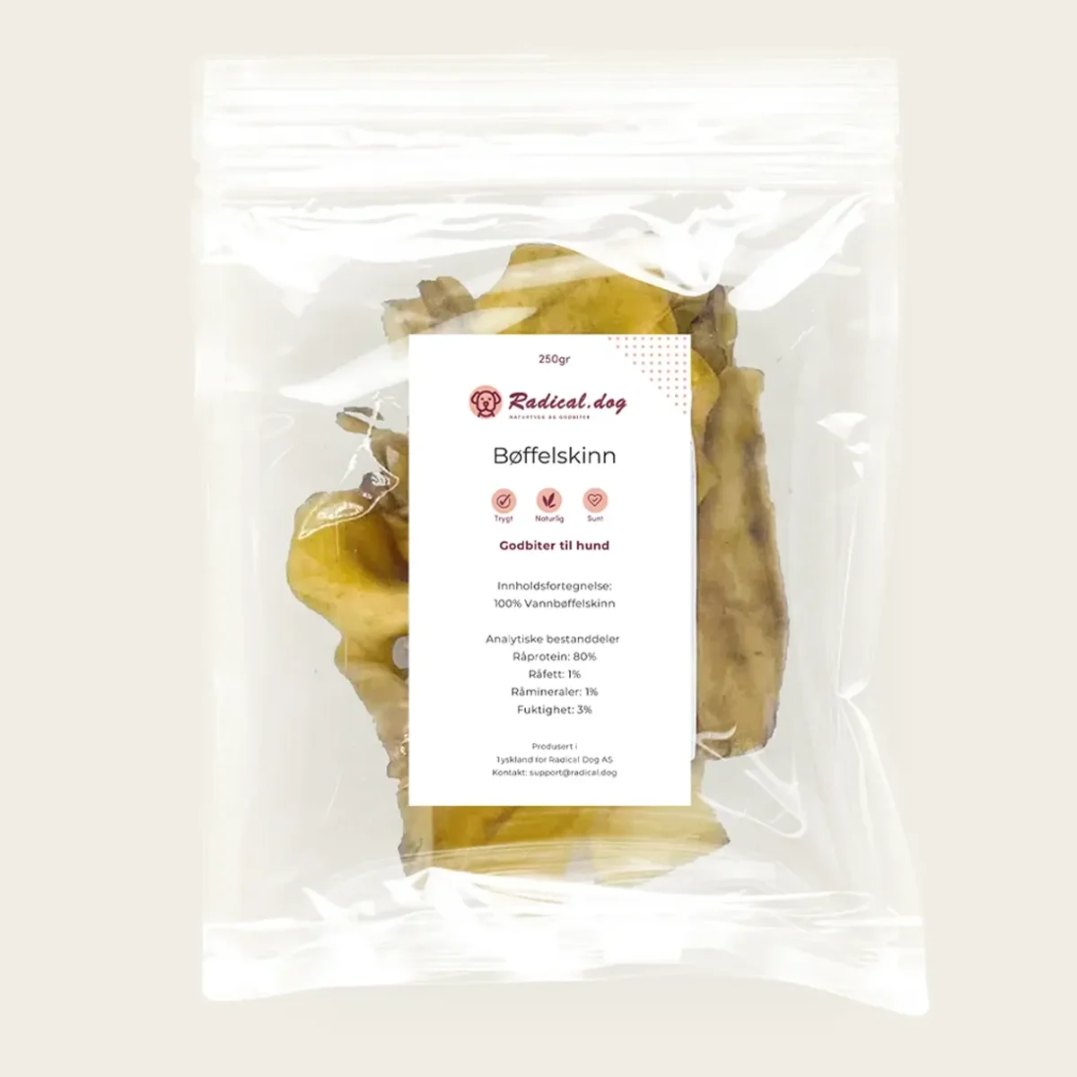 Bøffelskinn – Naturlig Tygg til Hund - Image 2